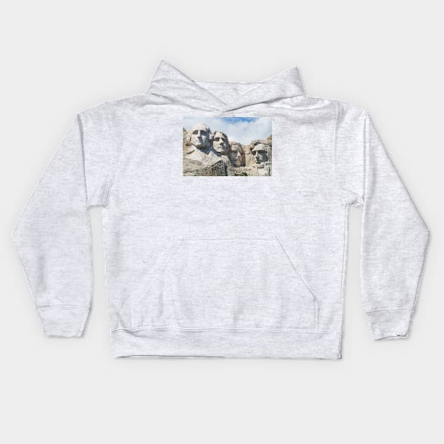 82615 mount rushmore Kids Hoodie by pcfyi